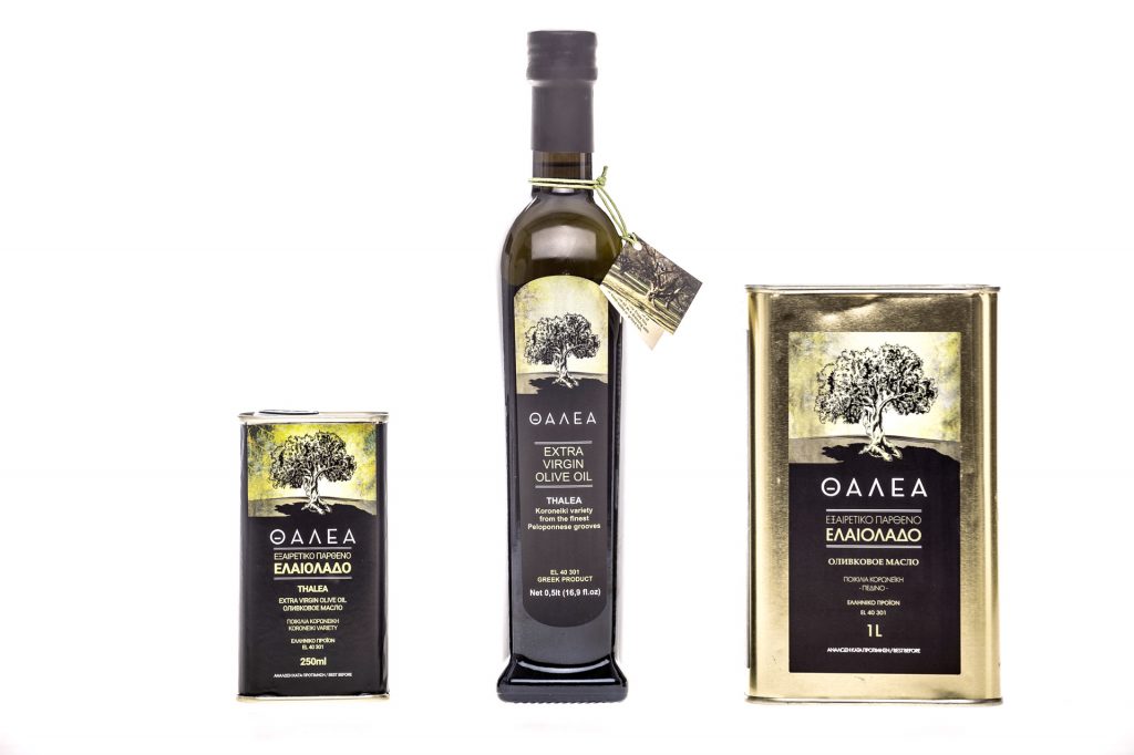 Extra virgin olive oil Thalea Bottles